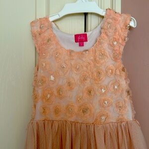 Pretty as a peach girls twirl dress